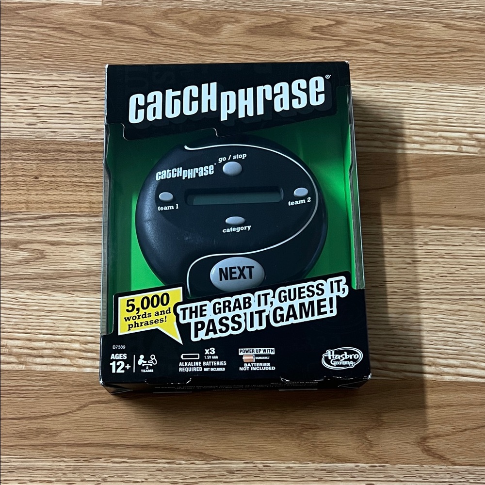 Hasbro Catch Phrase Electronic Game - Black and Green
